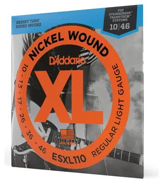 D'Addario ESXL110 Nickel Wound Electric Guitar Strings, Regular Light, Double Ball End, 10-46