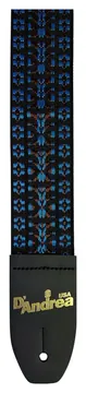 D'Andrea Woven Guitar Strap (1313-4), Blue