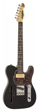 Joe Doe JDV001 Lucky Buck Black inkl. Case Ltd. Edition E-Gitarre