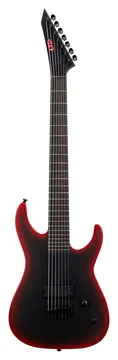 LTD M-7 Bariton HT Schwarz Metallic Red Burst Satin