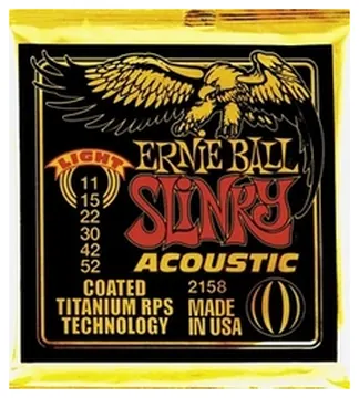 Ernie Ball staalsnarig Titanium coated 0,13