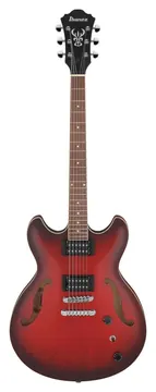 Ibanez as53srf sunburst red flat chitarra semiacustica