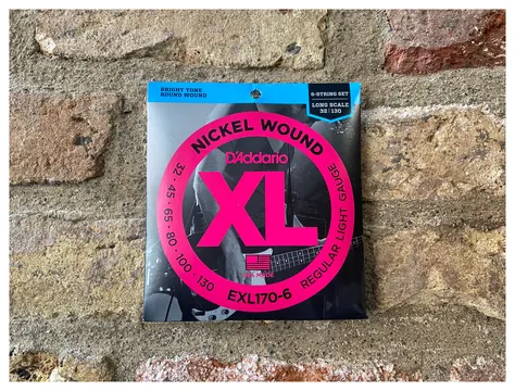 D'Addario XL EXL170-6 32-130 6-String Long Scale