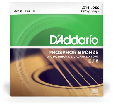 D'Addario EJ18 - Acoustic Phosphor Bronze | 014-059