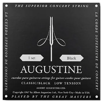 Augustine Strings For Classic Guitar Set Black