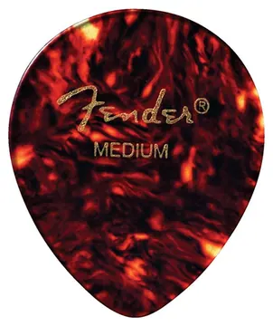 Fender Classic Celluloid Picks 1980347900 12 pcs 347 shape heavy shell guitar picks