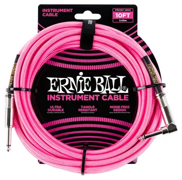 Ernie Ball - 6078 Cavo Braided Neon Pink 3,05 M