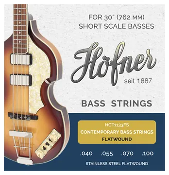 Hoefner HÖFNER HCT1133FS Contemporary Bass Strings Flatwound Saiten für E-Bass 4-sring (1133B)