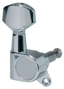 Boston Machine Heads for Electric Guitar - 6 in a row - Chrome Finish