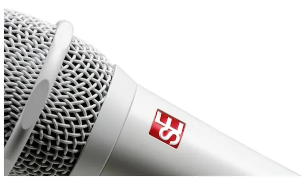 sE electronics V7 White Dynamisches Gesangsmikrofon (Niere), weiss