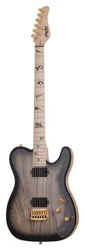 Schecter Meegs Pt Ex Charcoal Burst