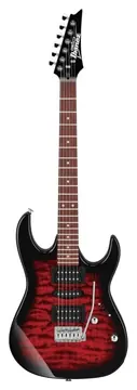 Ibanez GRX70QA - Transparent Red Burst