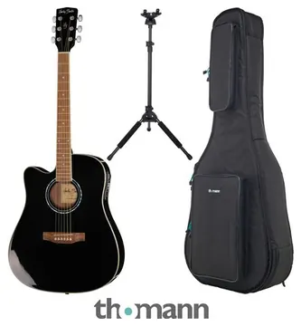 Harley Benton D-120CE-LH BK Bundle