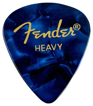 Fender 351 Pick Premium Blue Moto Heavy 12er