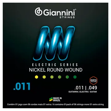 Giannini Encordoamento Giannini Guitarra 0.11 Níquel
