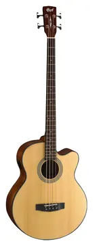 Cort SJB-5 FNSG2 Jumbo 4-saitiger Elektro-Akustik-Bass, natur