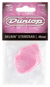 Dunlop 41P.46 Delrin 500 Standard 12/Play Pack Picks