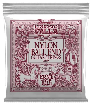 Ernie Ball Encordoamento para Violão Ernie Ball 2409 Ernesto Palla de Nylon Tensão Média c/ Bolinha