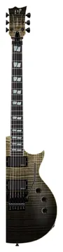 ESP USA Eclipse Flame Maple EMG FR Black Natural Fade Satin
