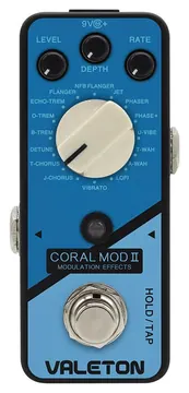 Valeton CRL-8 Gitaar Effect Pedaal CORAL MOD II met 16 types 24-bit Digitale Modulatie