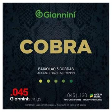 Giannini Encordoamento Giannini Cobra GEEBASF5 Fosf. P/ Baixolão 045