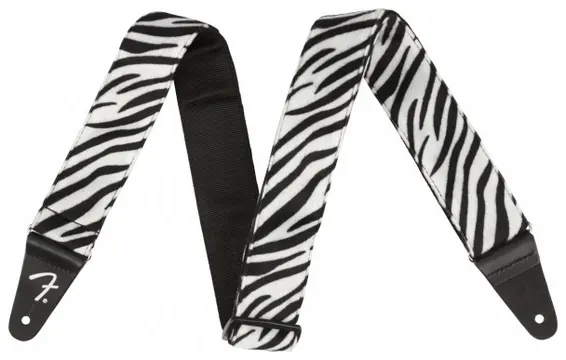 Fender Wild Zebra Print Strap 2”
