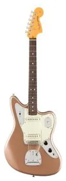 Fender American Professional Classic Jaguar RW Chitarra Elettrica faded firemist gold con borsa