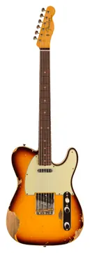 Fender 1960 Telecaster Custom Heavy Relic Super Faded Aged Chocolate 3-Color Sunburst