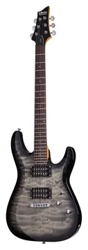 Schecter C-6 Plus Trans Black Burst