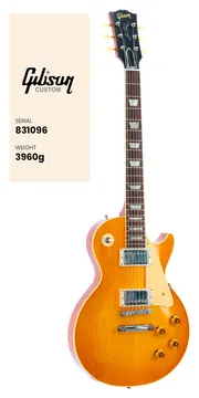 Gibson Les Paul Standard 1958 Light Aged Lemon Burst CS MLC #831096