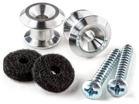 Dunlop Strap Button Set | Chrome