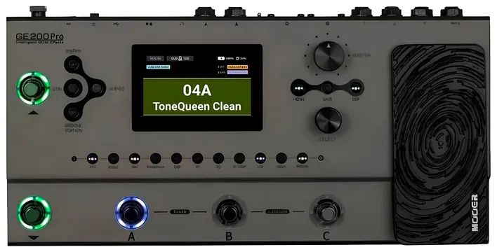 Mooer Pedaleira Mooer GE200 Pro Multiefeitos Para Guitarra