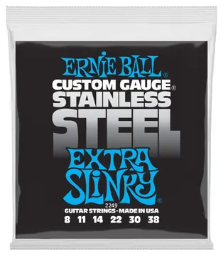 Ernie Ball 2249 Extra Slinky Stainless Steel 008-038