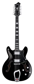 Hagstrom Viking Deluxe 12 String Black