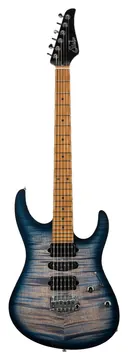 Suhr Modern Plus Faded Trans Whale Blue Burst HSH Roasted Maple Fingerboard