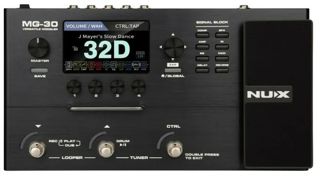 Nux MG-30 Pedaliera modeler per chitarra/basso