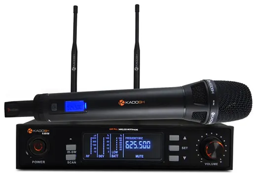 Mostruario Microfone de Mão Sem Fio Kadosh K-901M - Preto