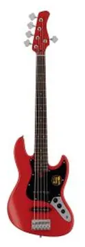 Sire Basses V3-Passive Series Marcus Miller 5-String Passive Bass Guitar, Satin Red, V3P 5/RS