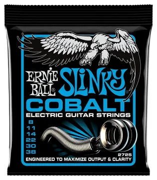 Ernie Ball 2725 Slinky Cobalt Extra 008-038 Saiten für E-Gitarre