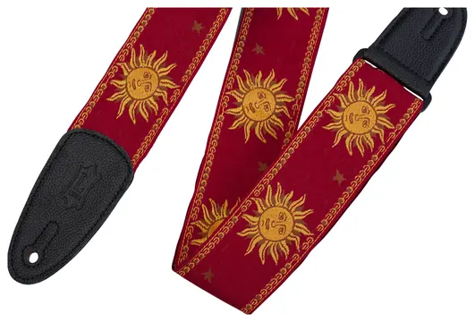 Levy's MPJGSUNRED Jacquard Sun Images Red Strap