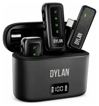 Dylan Microfone S/ Fio Dylan TM-2 Receptor USB-C