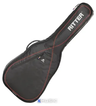Ritter 4/4 Classical Guitar Gigbag, Black Red