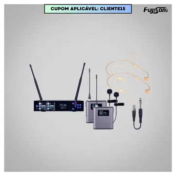Karsect Microfone Dylan S/fio QS-6 Headset Duplo