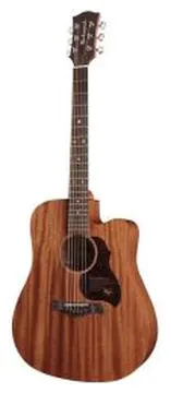 Richwood Master Series D50CE Handmade Electro Acoustic Dreadnought Guitar, Solid Mahogany, Satin