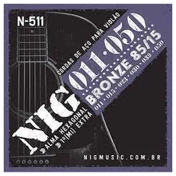 NIG Encordoamento para Violão Aco NIG 0.11 Bronze 85/15