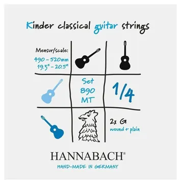 Hannabach 890 Saiten für Kindergitarre