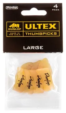 Dunlop 9073P ULTEX THUMB PICK LARGE-PLAYER'S CONFEZIONE DA 4