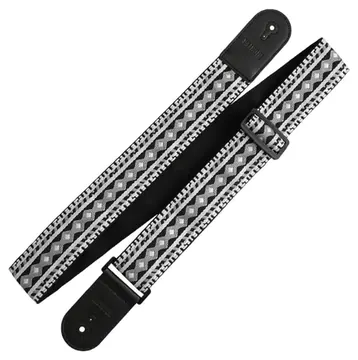 Richter Retro Guitar Strap Black / White - 1770