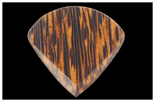 Tone Grown Picks Holz- Plektrum Black Palm Jazz