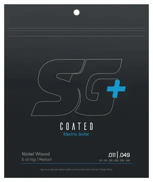 SG Encordoamento Revestido Para Guitarra .011 Nickel Wound Médio SG